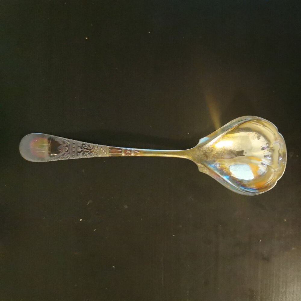 Antique‎ ROGERS BRO Flowers Pattern Silver Plate Ladle